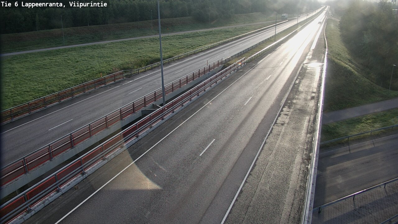 Weather Camera Image Road 6 Lappeenranta, Viipurintie, Lappeenranta, Etelä-Karjala
