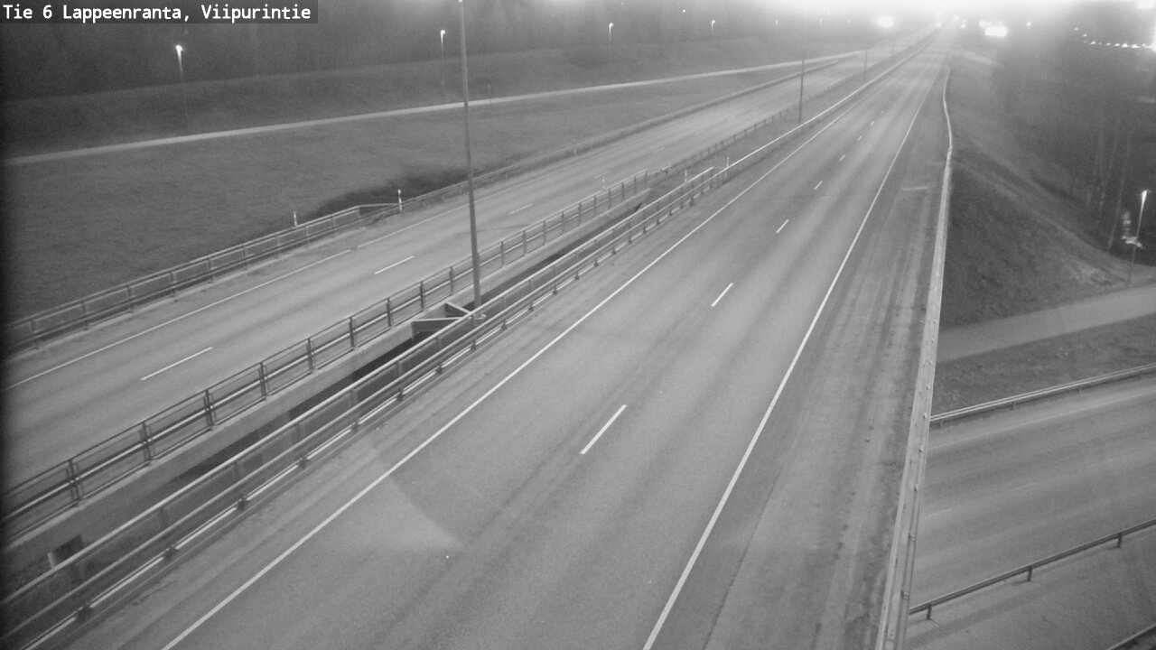 Weather Camera Image Road 6 Lappeenranta, Viipurintie, Lappeenranta, Etelä-Karjala