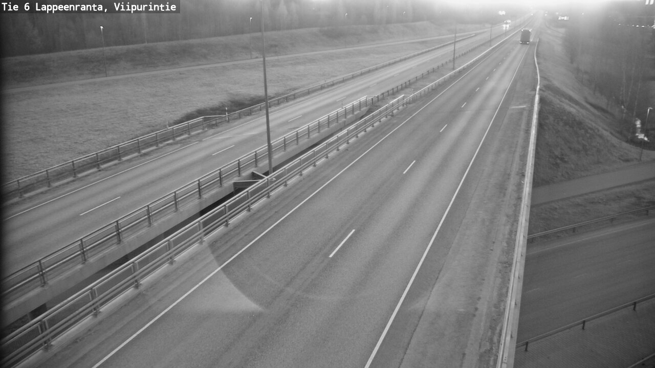 Weather Camera Image Road 6 Lappeenranta, Viipurintie, Lappeenranta, Etelä-Karjala