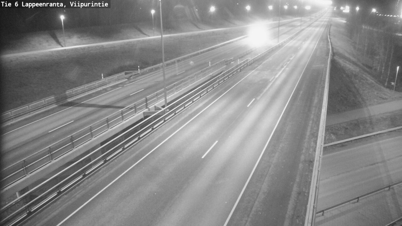 Weather Camera Image Road 6 Lappeenranta, Viipurintie, Lappeenranta, Etelä-Karjala