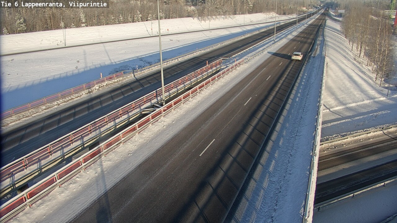 Weather Camera Image Road 6 Lappeenranta, Viipurintie, Lappeenranta, Etelä-Karjala