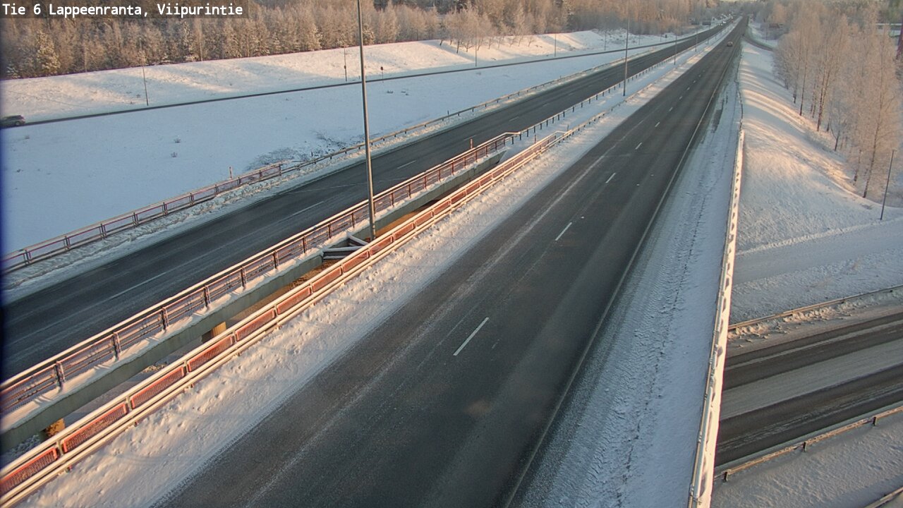 Weather Camera Image Road 6 Lappeenranta, Viipurintie, Lappeenranta, Etelä-Karjala