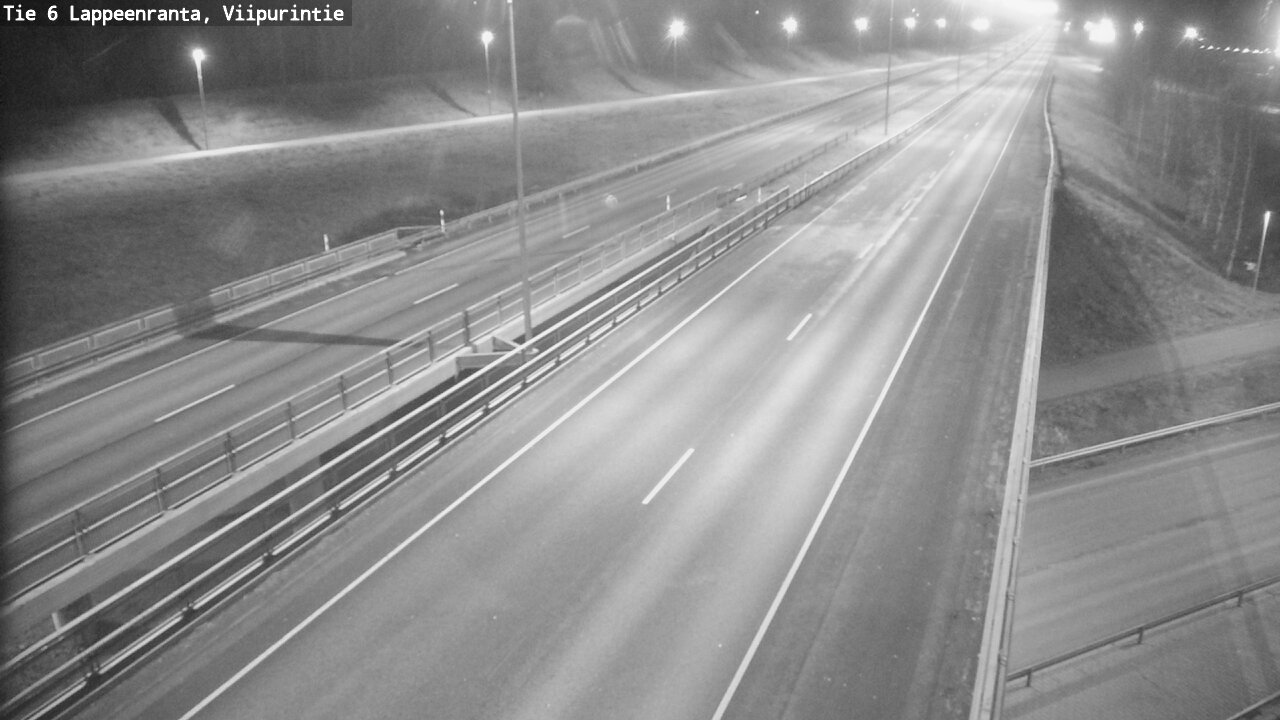 Weather Camera Image Road 6 Lappeenranta, Viipurintie, Lappeenranta, Etelä-Karjala