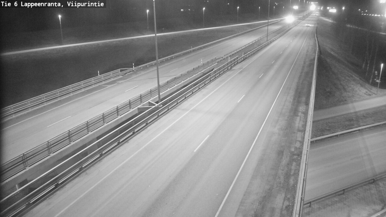 Weather Camera Image Road 6 Lappeenranta, Viipurintie, Lappeenranta, Etelä-Karjala