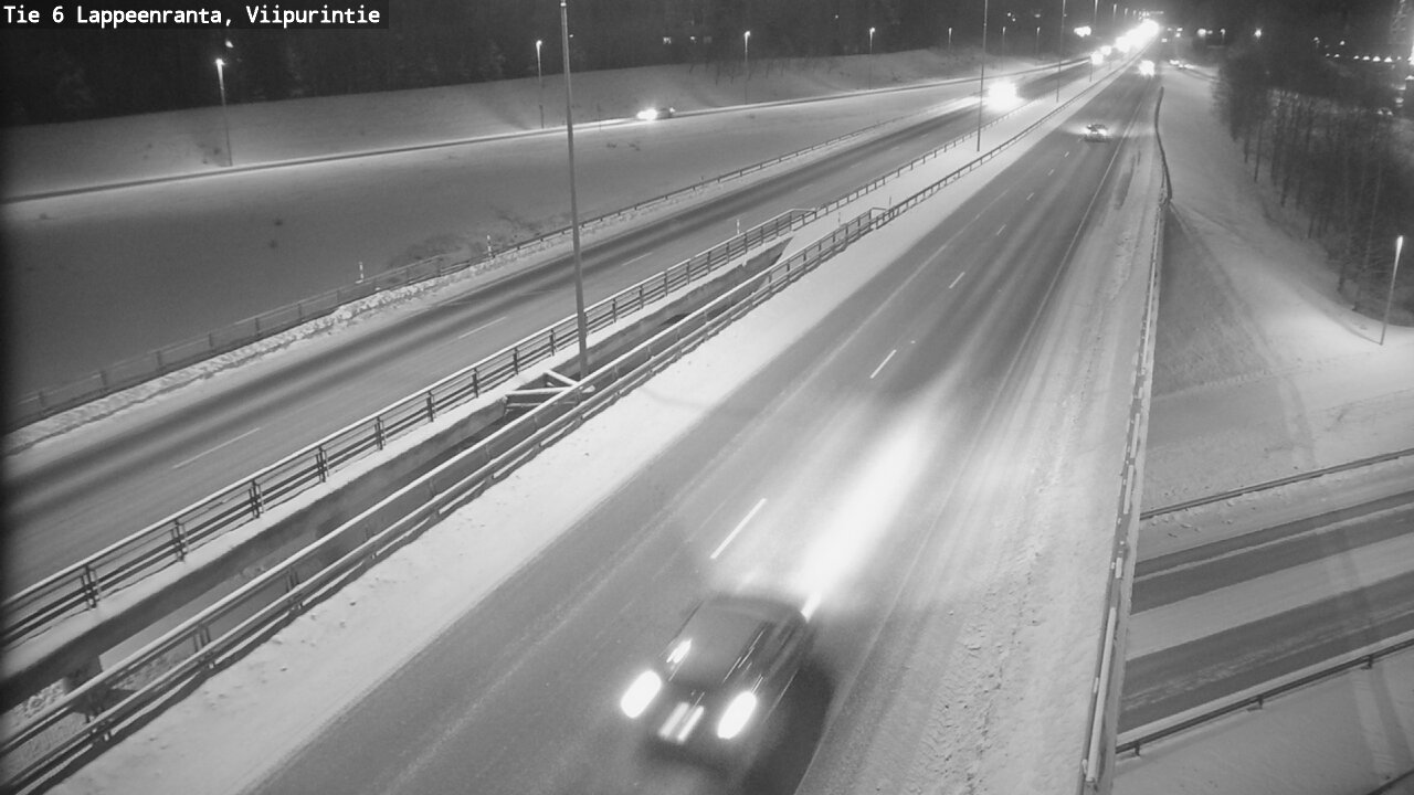 Weather Camera Image Road 6 Lappeenranta, Viipurintie, Lappeenranta, Etelä-Karjala