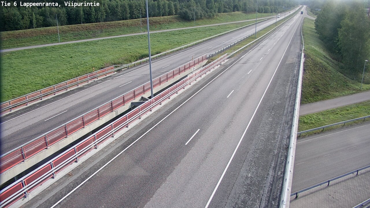Weather Camera Image Road 6 Lappeenranta, Viipurintie, Lappeenranta, Etelä-Karjala