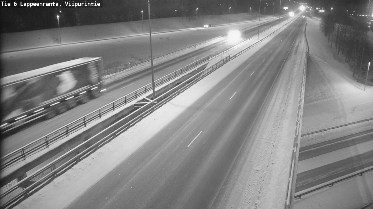 Weather Camera Image Road 6 Lappeenranta, Viipurintie, Lappeenranta, Etelä-Karjala