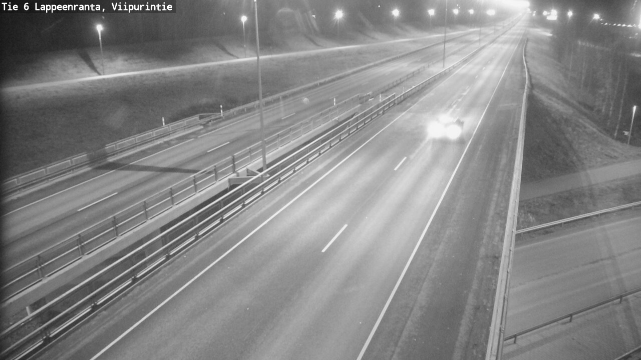 Weather Camera Image Road 6 Lappeenranta, Viipurintie, Lappeenranta, Etelä-Karjala