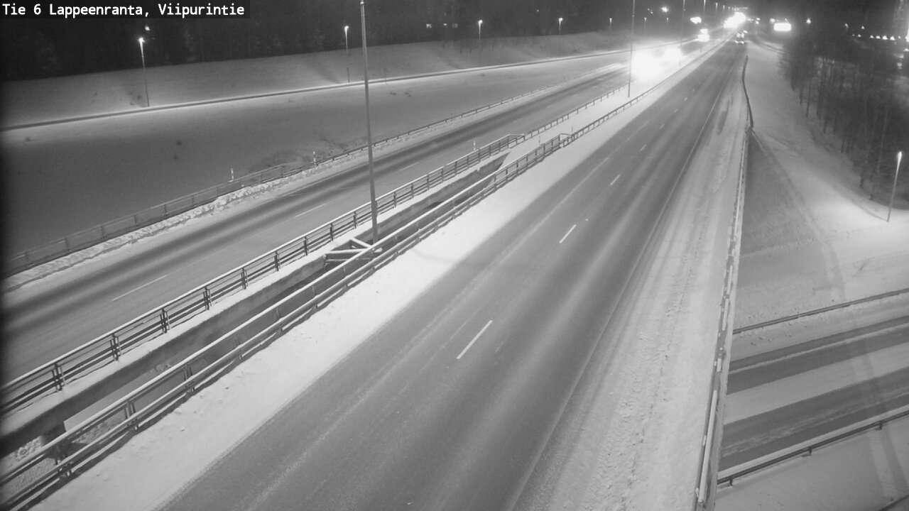 Weather Camera Image Road 6 Lappeenranta, Viipurintie, Lappeenranta, Etelä-Karjala
