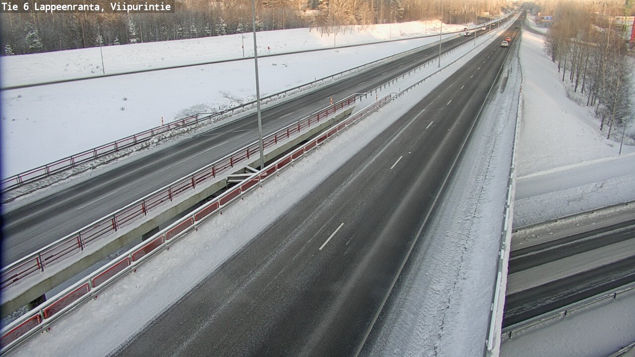 Weather Camera Image Road 6 Lappeenranta, Viipurintie, Lappeenranta, Etelä-Karjala