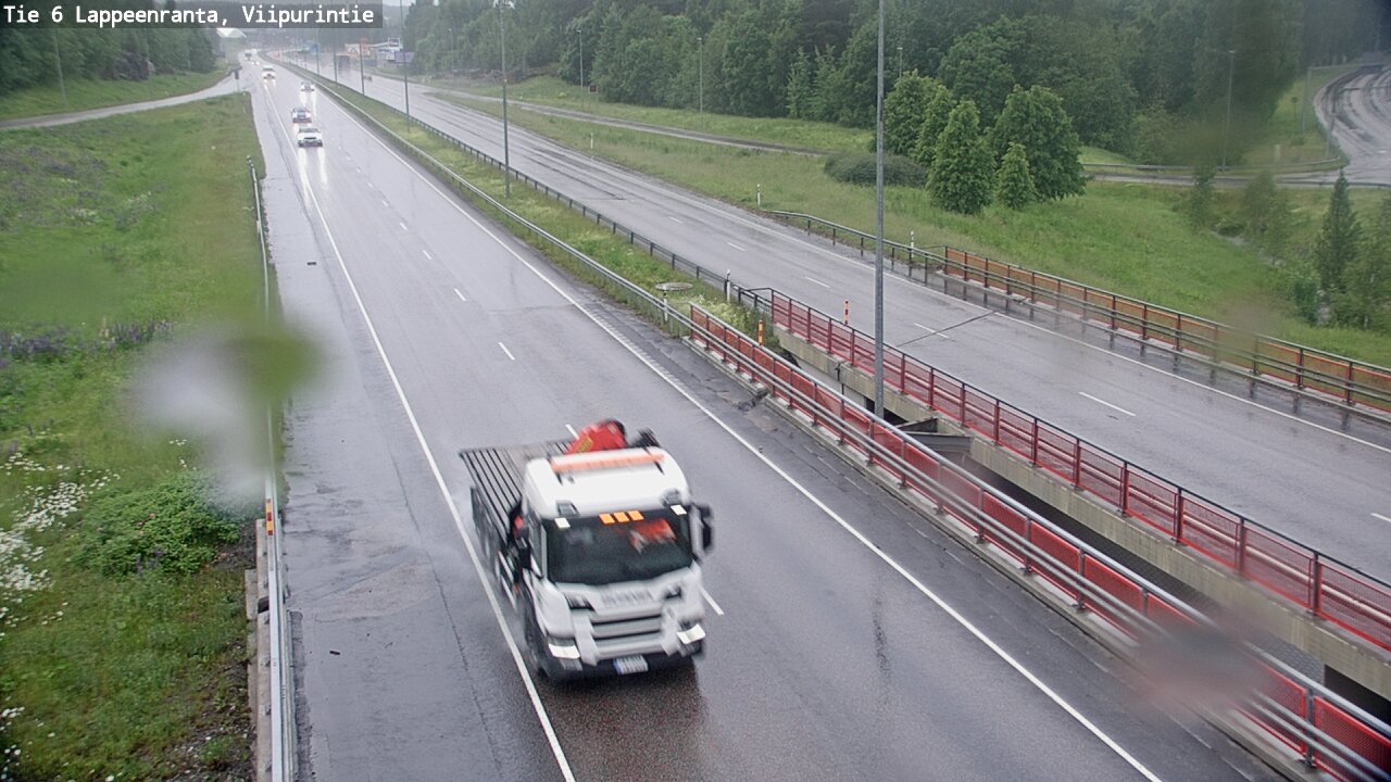 Weather Camera Image Road 6 Lappeenranta, Viipurintie, Lappeenranta, Etelä-Karjala