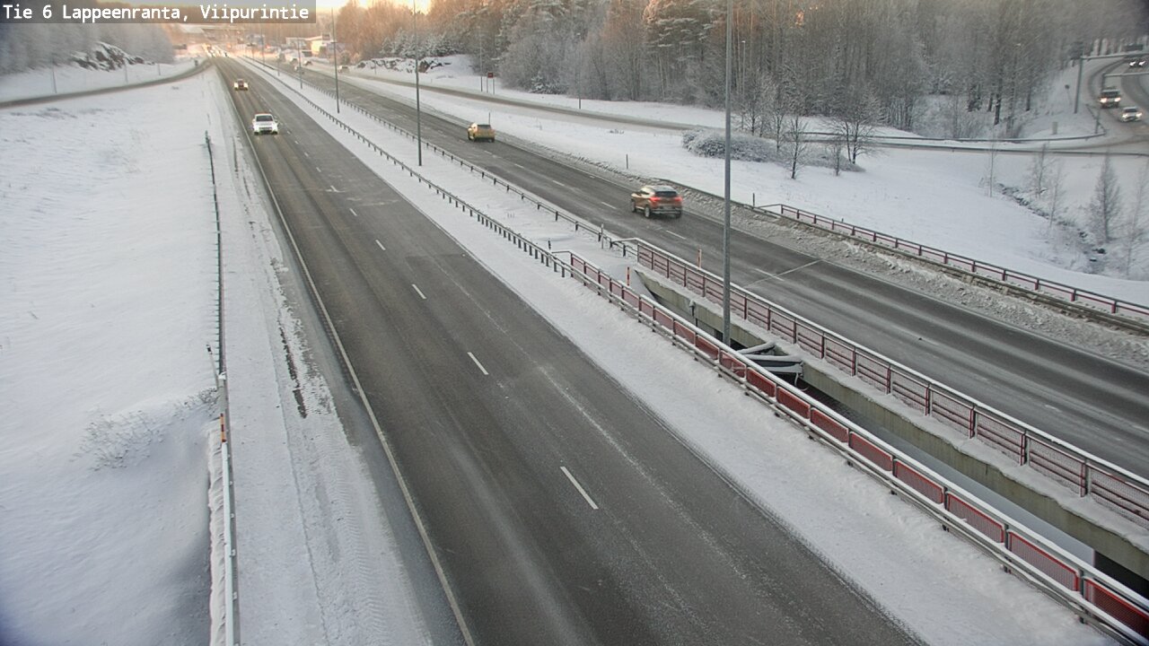 Weather Camera Image Road 6 Lappeenranta, Viipurintie, Lappeenranta, Etelä-Karjala