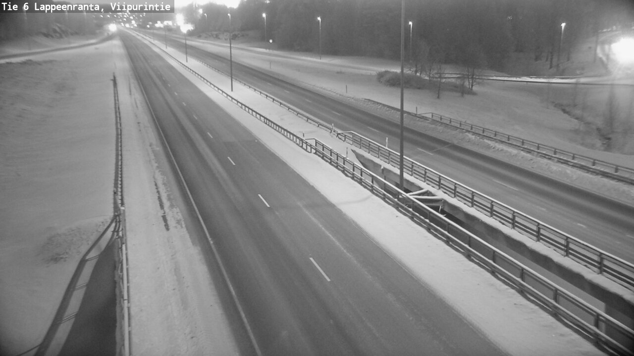 Weather Camera Image Road 6 Lappeenranta, Viipurintie, Lappeenranta, Etelä-Karjala