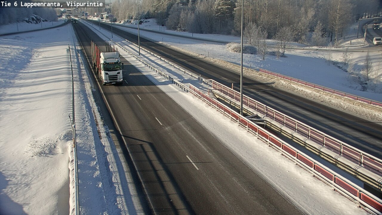 Weather Camera Image Road 6 Lappeenranta, Viipurintie, Lappeenranta, Etelä-Karjala