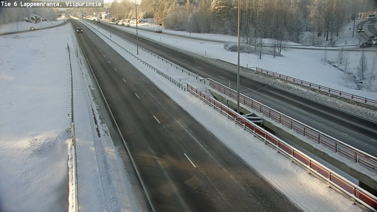 Weather Camera Image Road 6 Lappeenranta, Viipurintie, Lappeenranta, Etelä-Karjala
