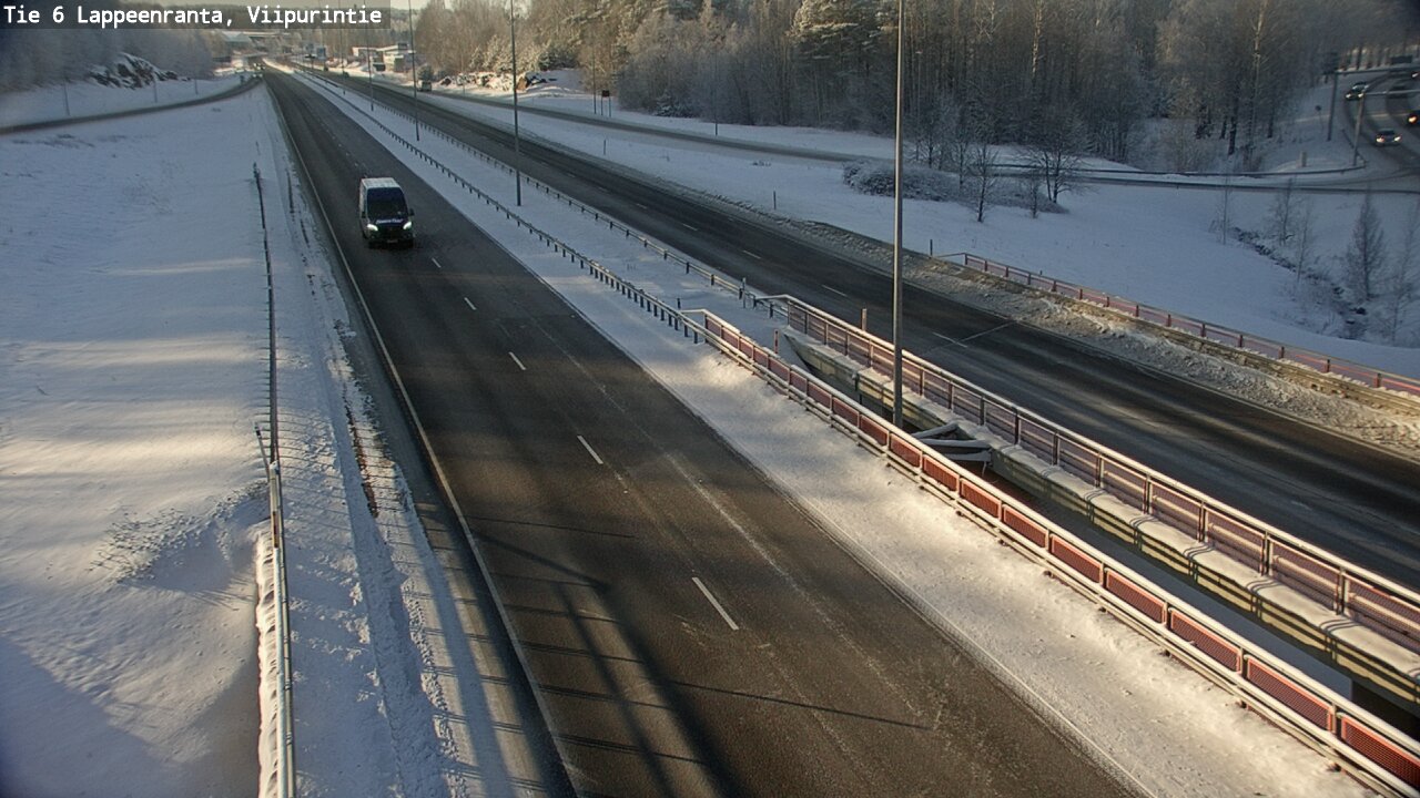 Weather Camera Image Road 6 Lappeenranta, Viipurintie, Lappeenranta, Etelä-Karjala