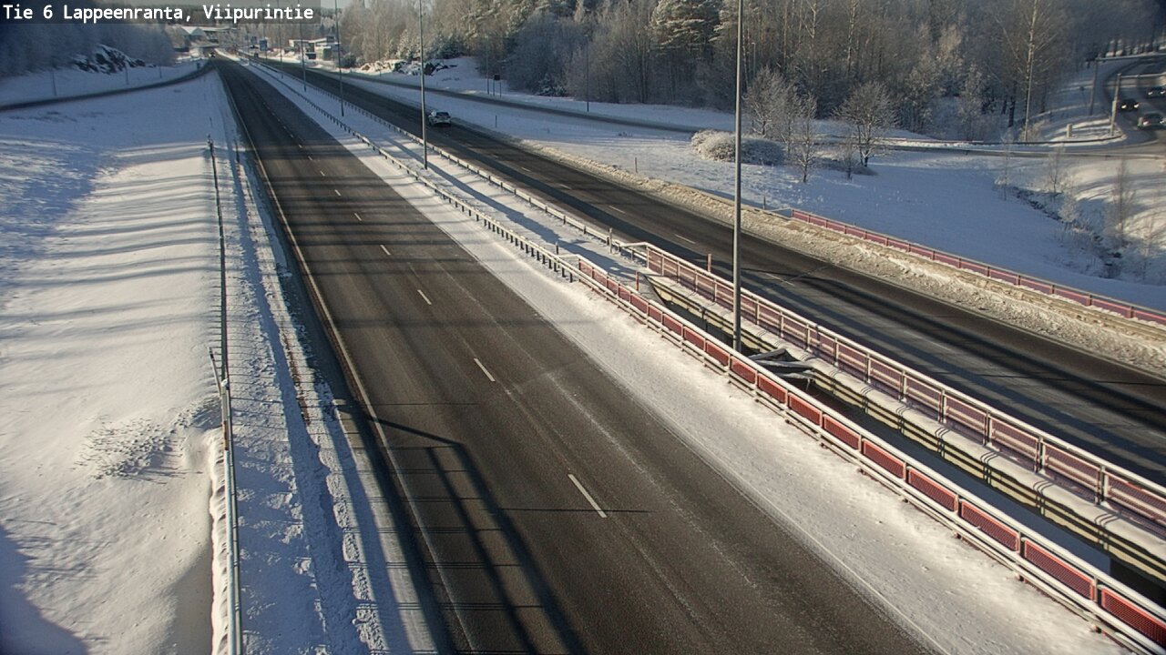 Weather Camera Image Road 6 Lappeenranta, Viipurintie, Lappeenranta, Etelä-Karjala