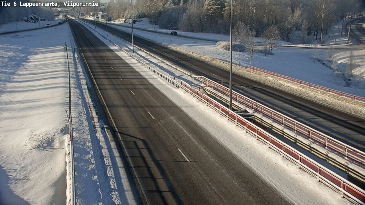 Weather Camera Image Road 6 Lappeenranta, Viipurintie, Lappeenranta, Etelä-Karjala