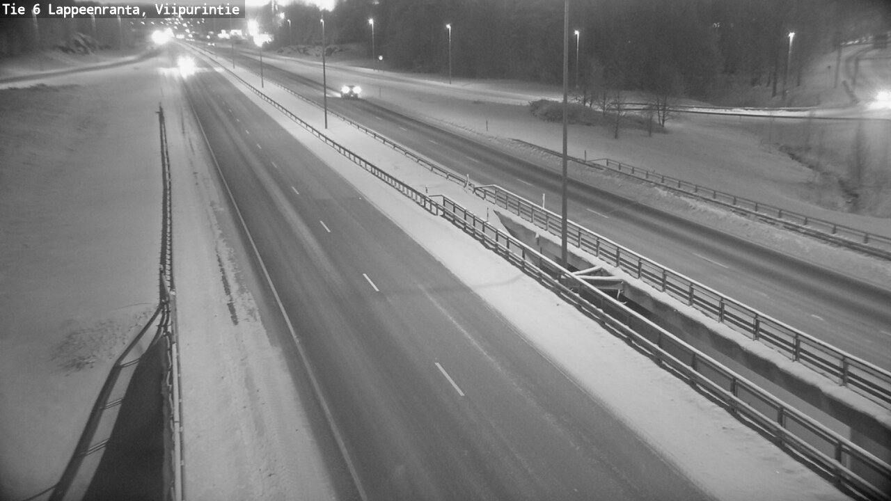 Weather Camera Image Road 6 Lappeenranta, Viipurintie, Lappeenranta, Etelä-Karjala