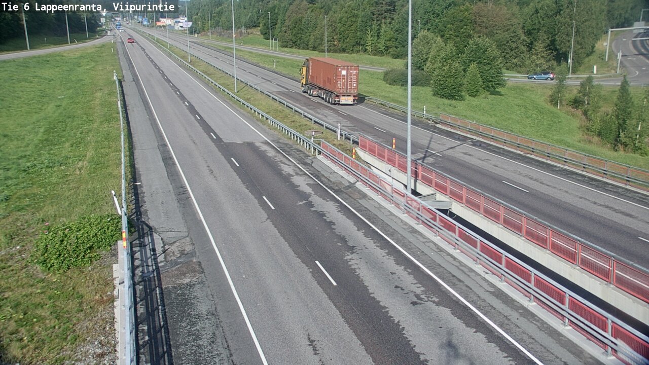 Weather Camera Image Road 6 Lappeenranta, Viipurintie, Lappeenranta, Etelä-Karjala