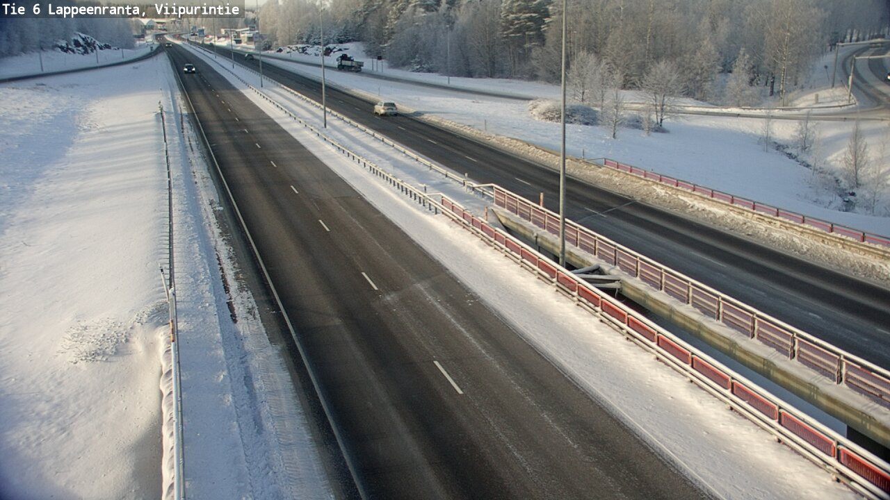 Weather Camera Image Road 6 Lappeenranta, Viipurintie, Lappeenranta, Etelä-Karjala