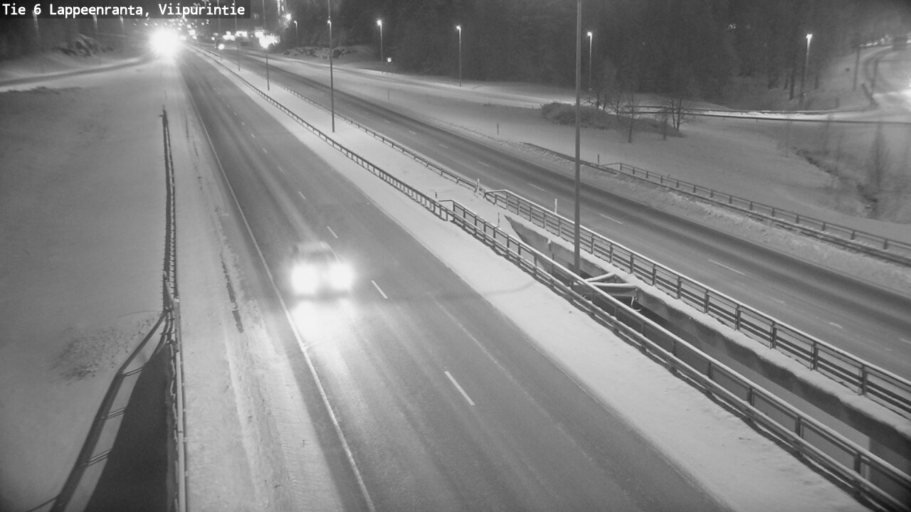 Weather Camera Image Road 6 Lappeenranta, Viipurintie, Lappeenranta, Etelä-Karjala