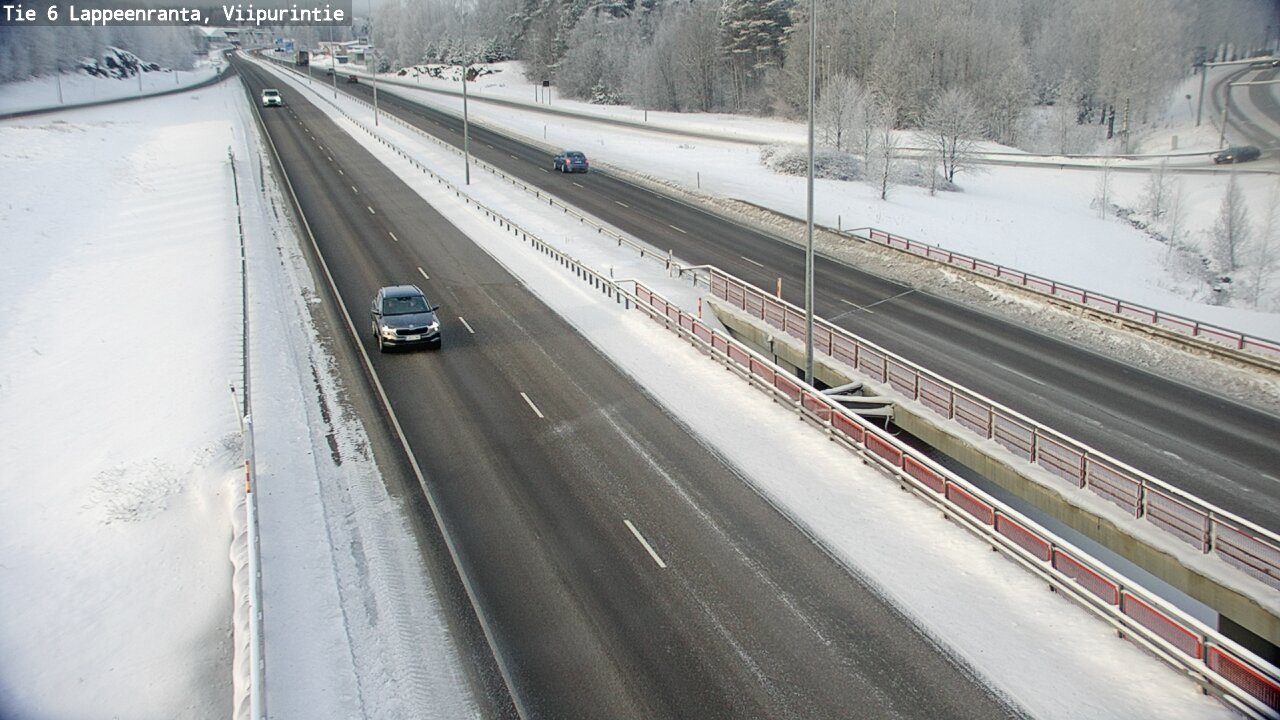 Weather Camera Image Road 6 Lappeenranta, Viipurintie, Lappeenranta, Etelä-Karjala