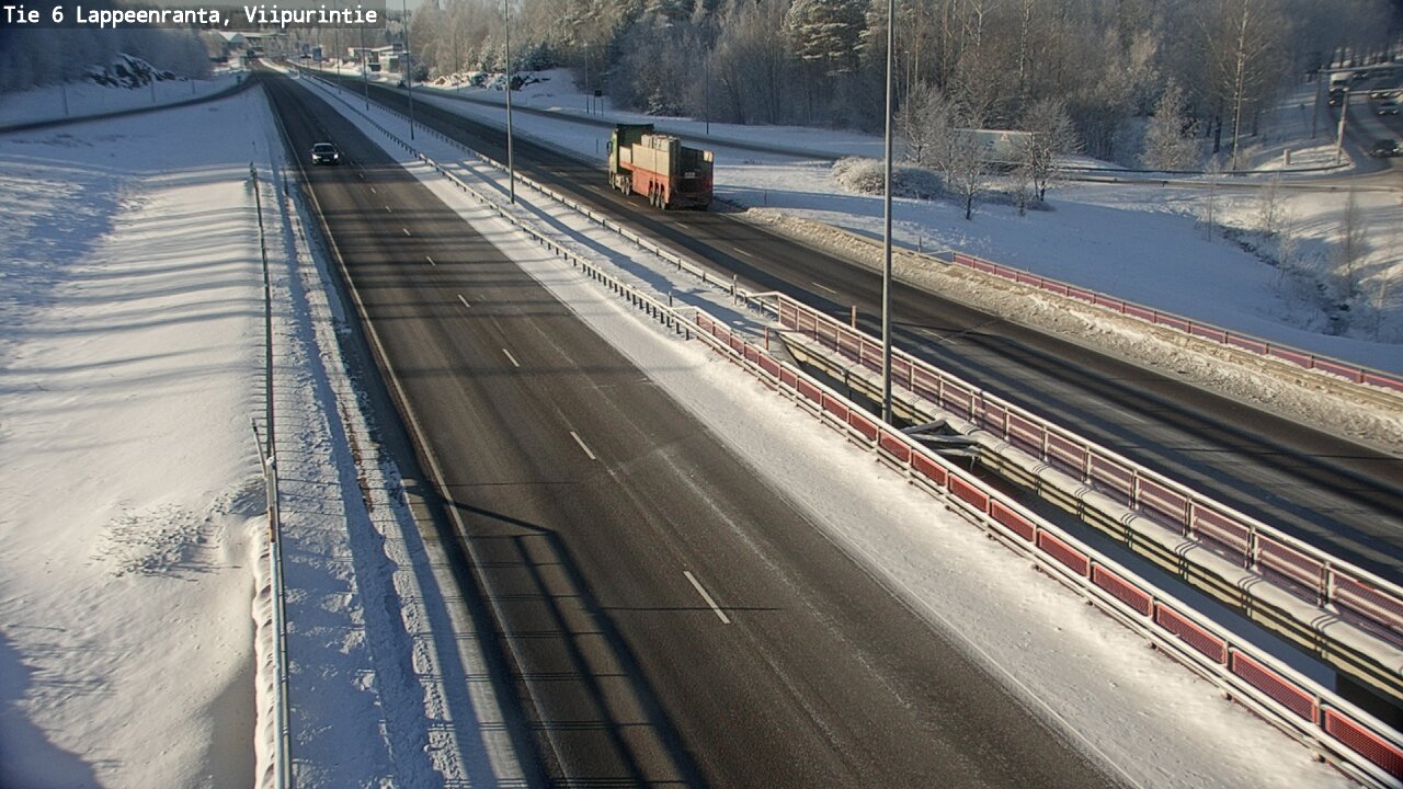 Weather Camera Image Road 6 Lappeenranta, Viipurintie, Lappeenranta, Etelä-Karjala