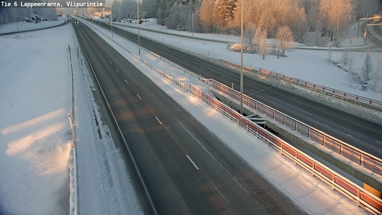 Weather Camera Image Road 6 Lappeenranta, Viipurintie, Lappeenranta, Etelä-Karjala