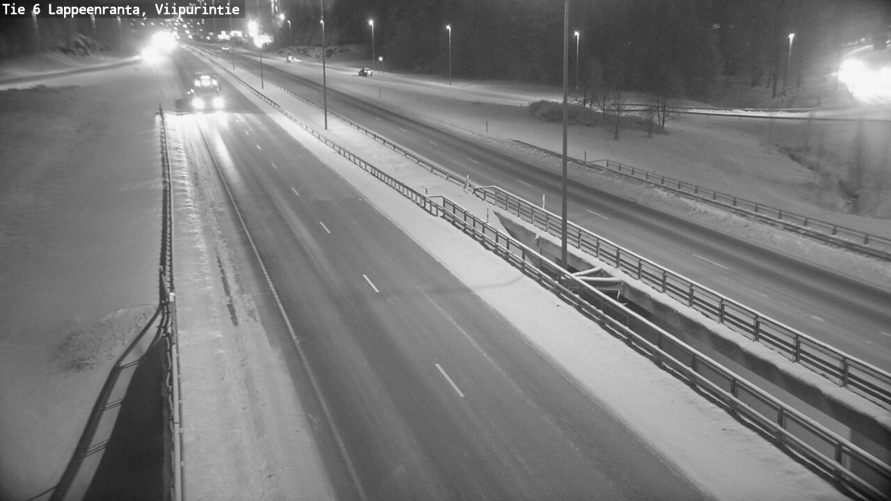 Weather Camera Image Road 6 Lappeenranta, Viipurintie, Lappeenranta, Etelä-Karjala