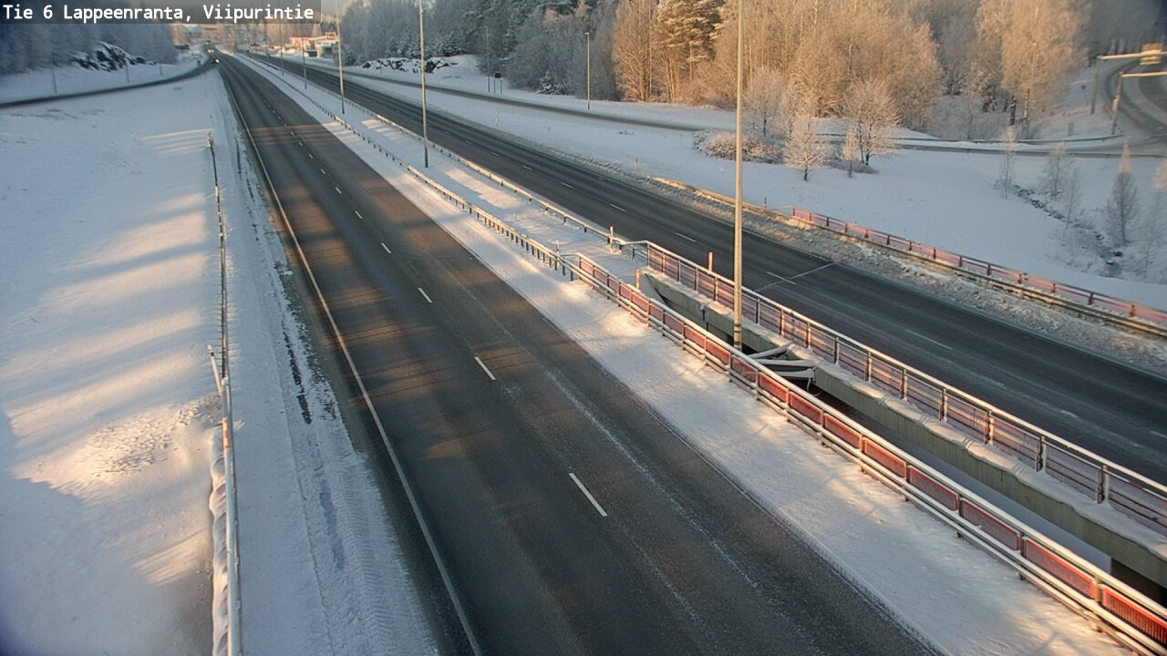Weather Camera Image Road 6 Lappeenranta, Viipurintie, Lappeenranta, Etelä-Karjala