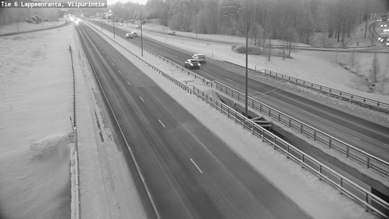 Weather Camera Image Road 6 Lappeenranta, Viipurintie, Lappeenranta, Etelä-Karjala