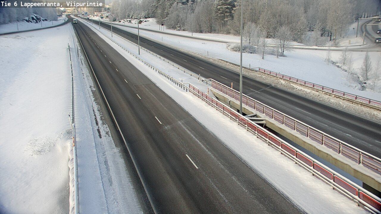 Weather Camera Image Road 6 Lappeenranta, Viipurintie, Lappeenranta, Etelä-Karjala