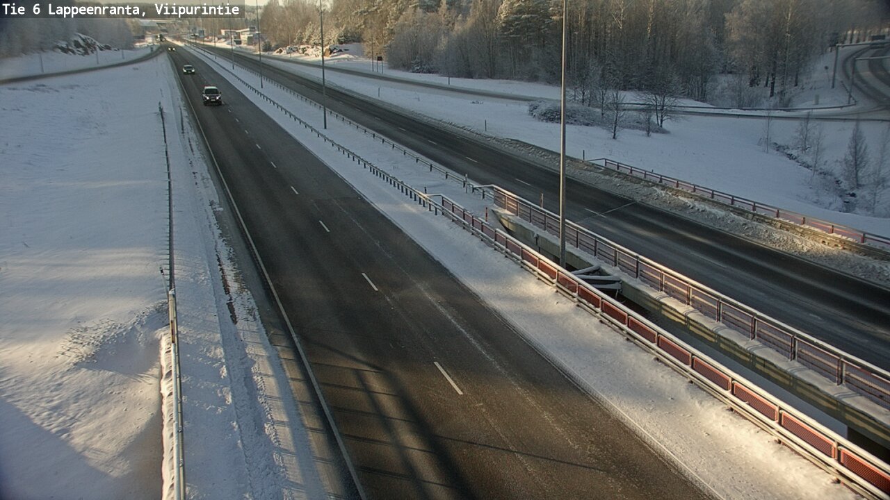 Weather Camera Image Road 6 Lappeenranta, Viipurintie, Lappeenranta, Etelä-Karjala