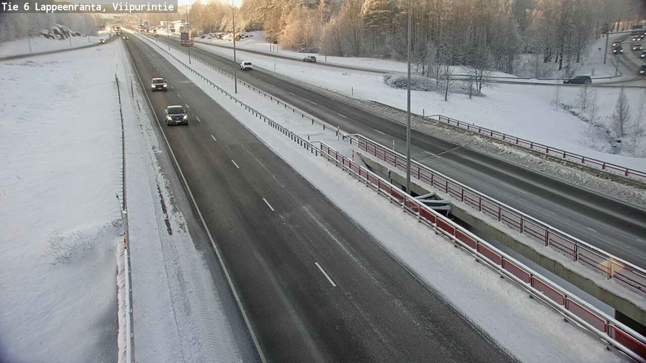 Weather Camera Image Road 6 Lappeenranta, Viipurintie, Lappeenranta, Etelä-Karjala