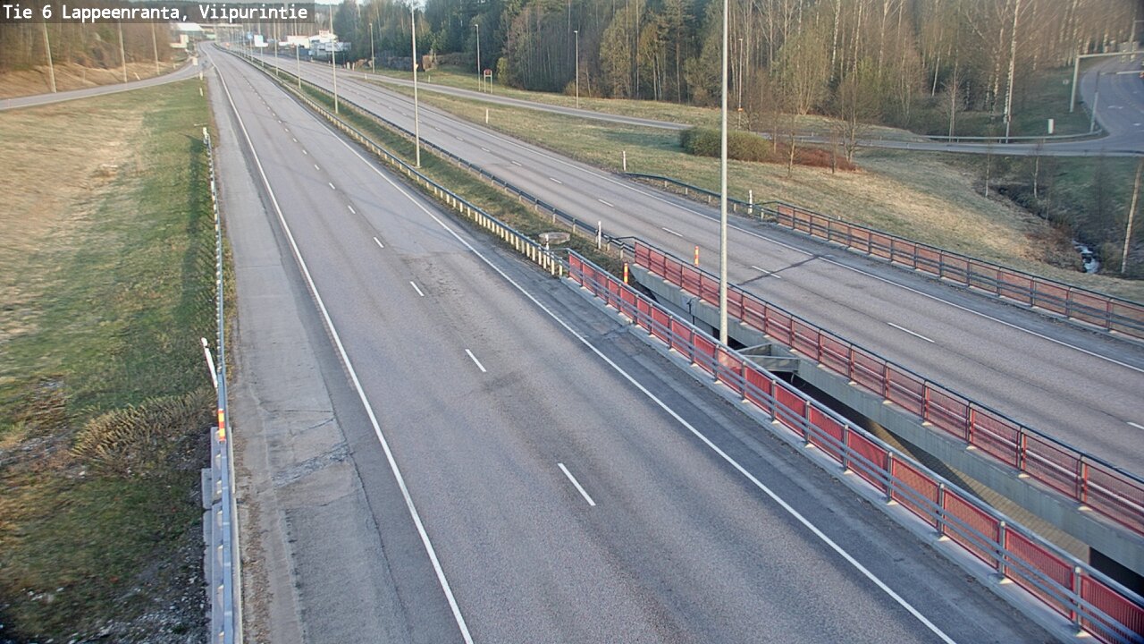 Weather Camera Image Road 6 Lappeenranta, Viipurintie, Lappeenranta, Etelä-Karjala