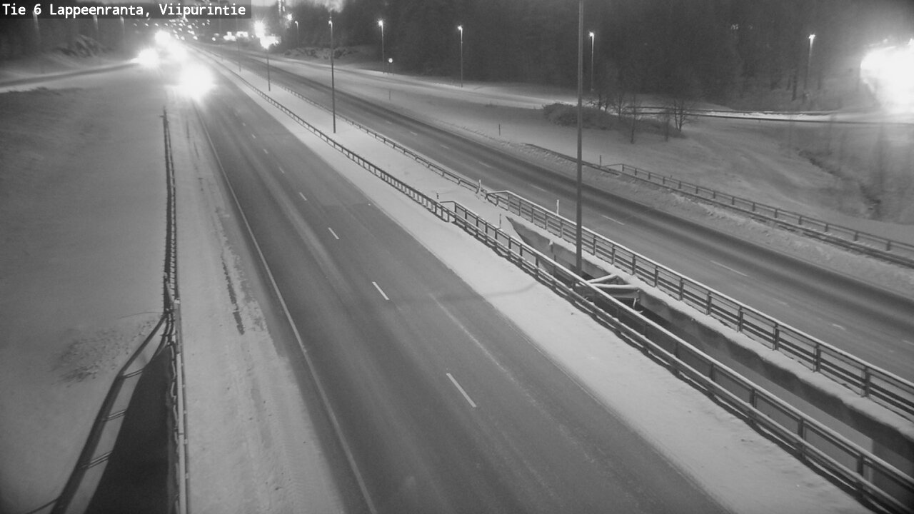 Weather Camera Image Road 6 Lappeenranta, Viipurintie, Lappeenranta, Etelä-Karjala