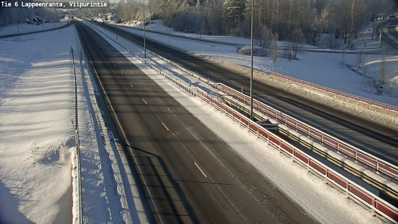 Weather Camera Image Road 6 Lappeenranta, Viipurintie, Lappeenranta, Etelä-Karjala