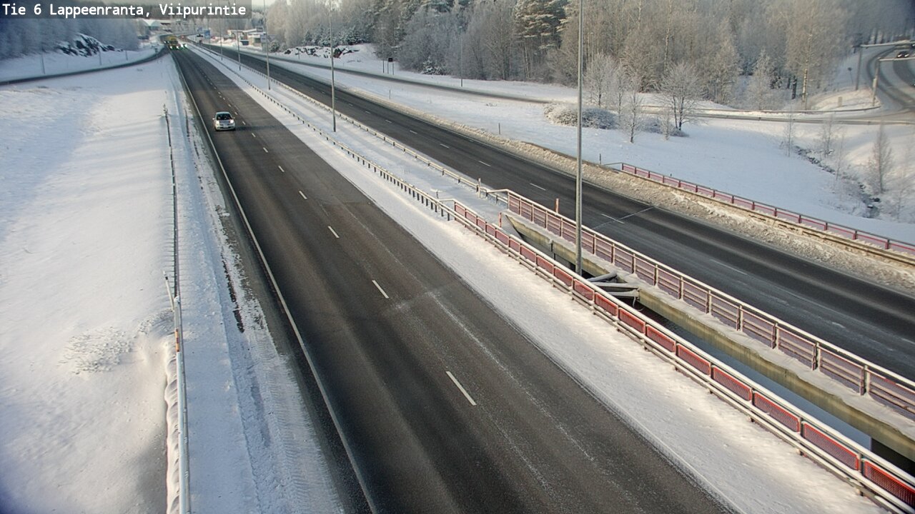 Weather Camera Image Road 6 Lappeenranta, Viipurintie, Lappeenranta, Etelä-Karjala