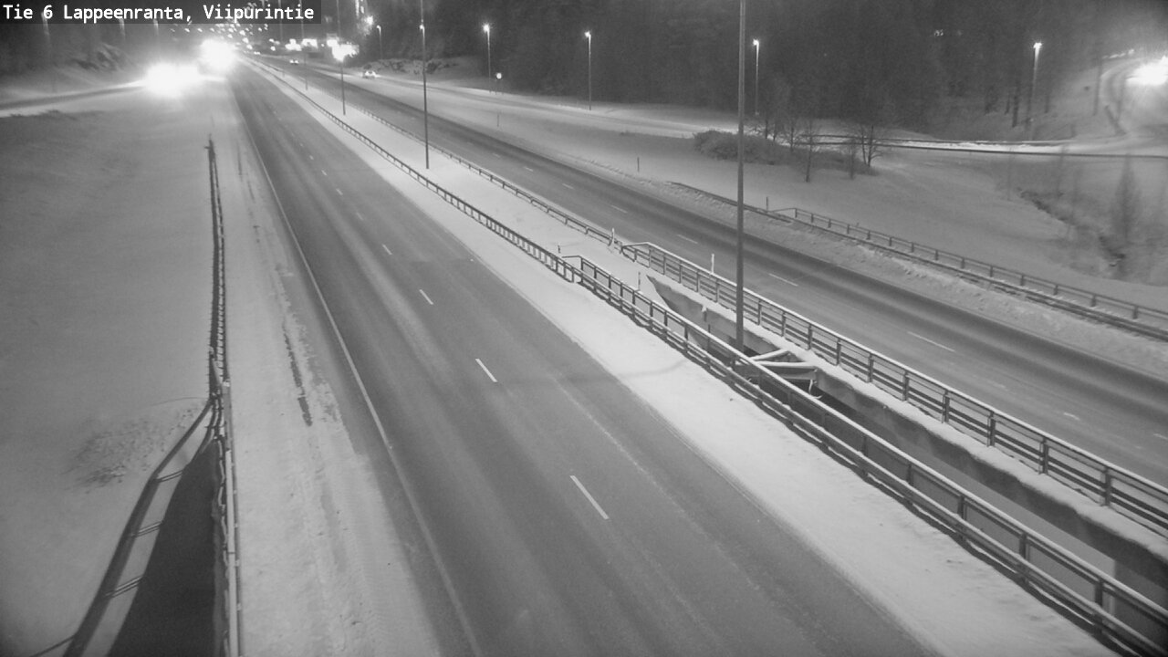 Weather Camera Image Road 6 Lappeenranta, Viipurintie, Lappeenranta, Etelä-Karjala