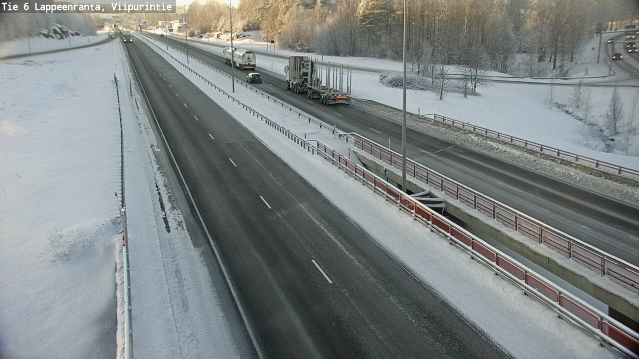 Weather Camera Image Road 6 Lappeenranta, Viipurintie, Lappeenranta, Etelä-Karjala