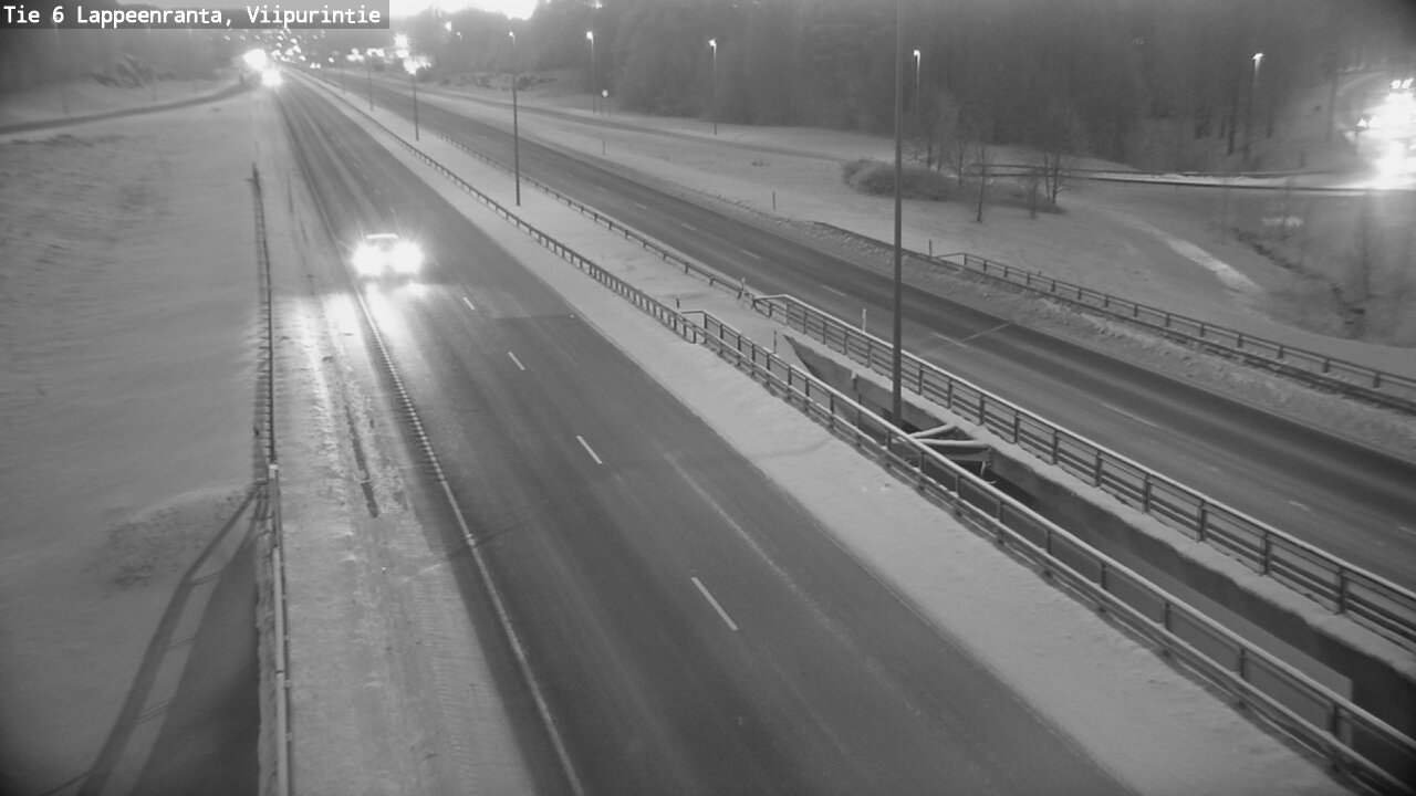 Weather Camera Image Road 6 Lappeenranta, Viipurintie, Lappeenranta, Etelä-Karjala