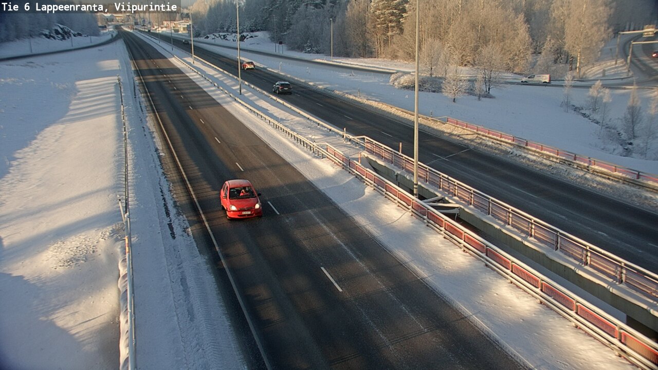 Weather Camera Image Road 6 Lappeenranta, Viipurintie, Lappeenranta, Etelä-Karjala