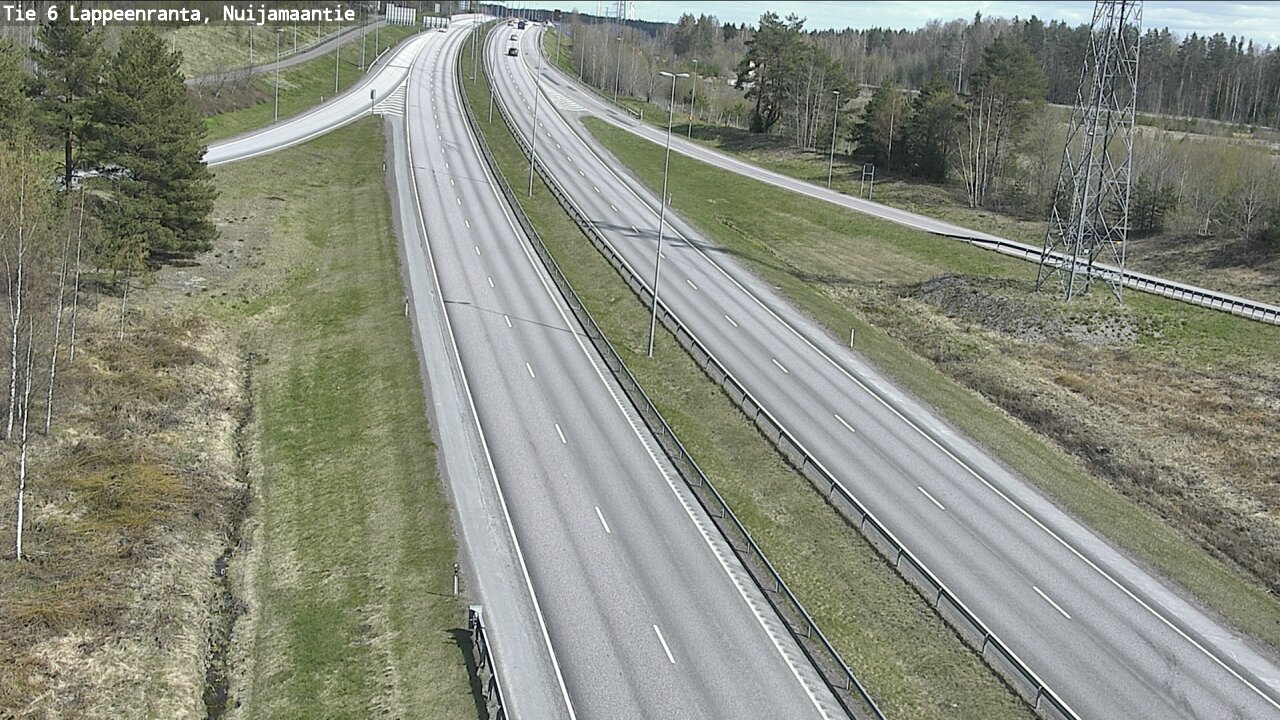 Weather Camera Image Väg 6 Villmanstrand, Nuijamaantie, Lappeenranta, Etelä-Karjala