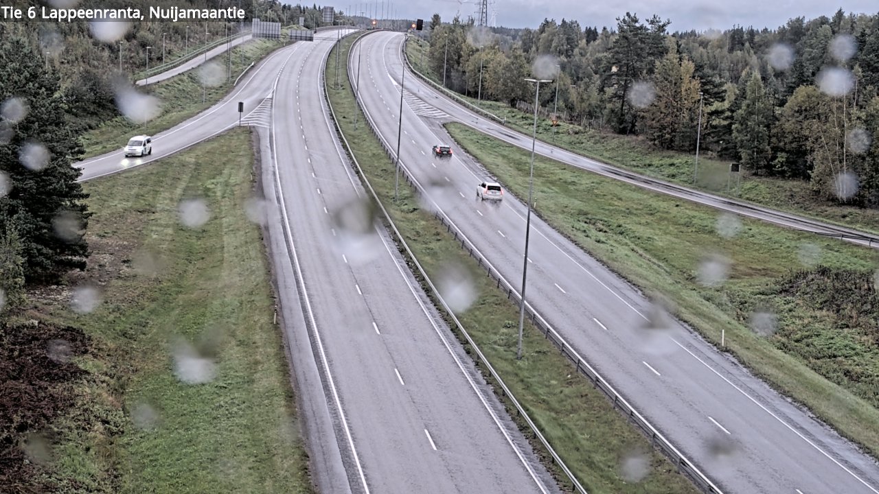 Weather Camera Image Road 6 Lappeenranta, Nuijamaantie, Lappeenranta, Etelä-Karjala