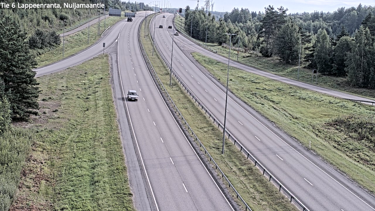 Weather Camera Image Road 6 Lappeenranta, Nuijamaantie, Lappeenranta, Etelä-Karjala