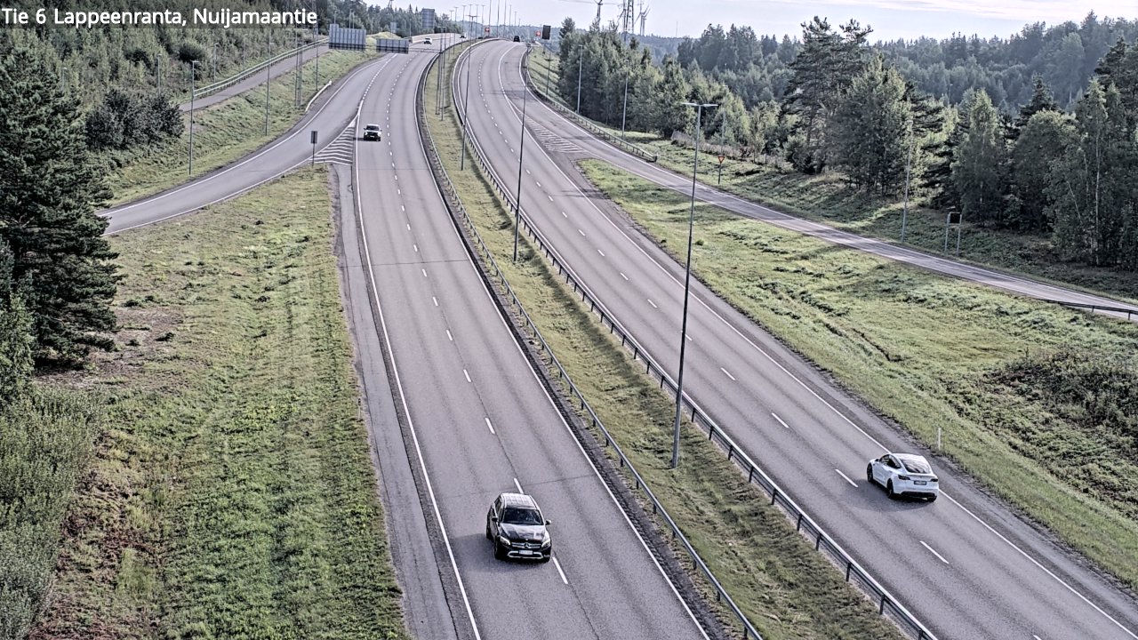 Weather Camera Image Road 6 Lappeenranta, Nuijamaantie, Lappeenranta, Etelä-Karjala
