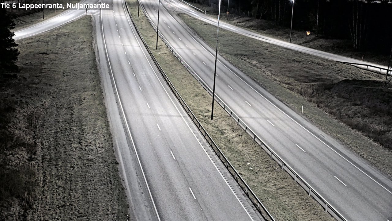 Weather Camera Image Road 6 Lappeenranta, Nuijamaantie, Lappeenranta, Etelä-Karjala