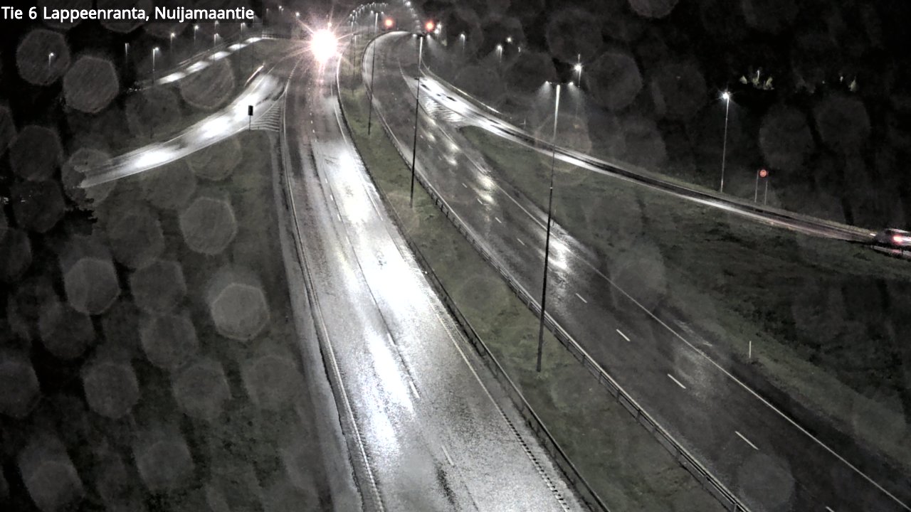 Weather Camera Image Road 6 Lappeenranta, Nuijamaantie, Lappeenranta, Etelä-Karjala