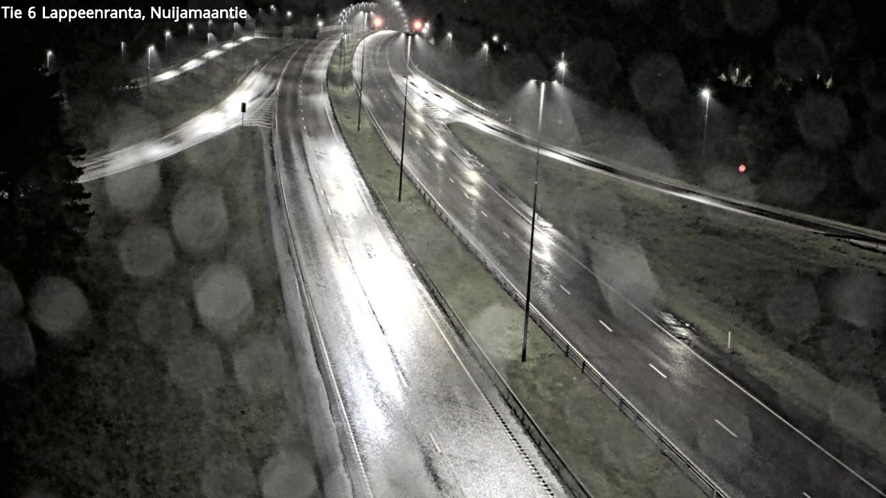 Weather Camera Image Road 6 Lappeenranta, Nuijamaantie, Lappeenranta, Etelä-Karjala